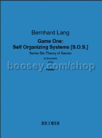 Game One: Self Organizing Systems [S.O.S.]